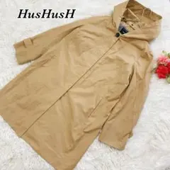 HusHusH/ハッシュアッシュ/スプリングコート/フード付/コットン/きれいめ