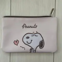 スヌーピー ポーチ ピンク