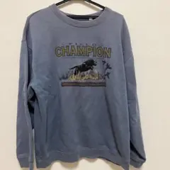 古着 90s スウェット トレーナー ビックロゴ 刺繍 championのサムネイル