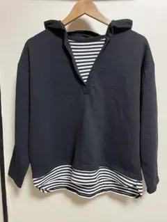 ロゴスデイズ LOGOS 重ね着 レイヤード パーカー