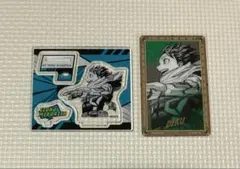 僕のヒーローアカデミア　緑谷　アクリルフィギュア　クリアカード