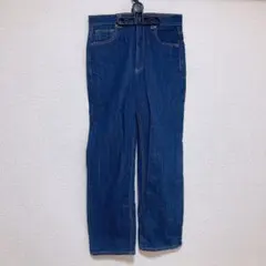 GU ダークブルー ストレートデニム