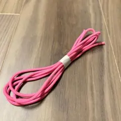 【新品】ヘアゴム カラーゴム ロングゴム カット前 蛍光 ピンク ネオン