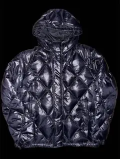 00s OLD UNIQLOユニクロ ダウン y2k L ダイヤキルト 短丈 紺