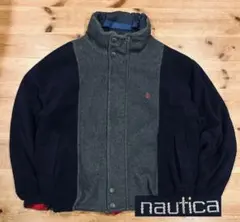 ジャケット 古着 90s Nautica ノーチカ L リバーシブル フリース