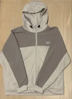 美品　Reebok ジップアップ　マウンテンパーカー　長袖　ベージュ　ピンク