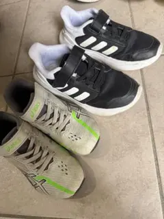キッズ adidas アシックス 2足セット まとめ売り