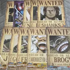 一番くじ ワンピース 手配書 GIANTポスター 全9種コンプリート&1枚