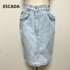 ESCADA エスカーダ 刺繍デザイン デニムスカート 36 イタリア製のサムネイル