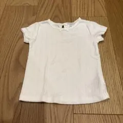 baby GAP ホワイト リブ Tシャツ 18-24ヶ月