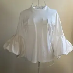 BARNEYS NEW YORK ウォッシャブル ボリュームスリーブカットソー