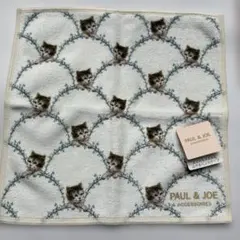 PAUL & JOE 猫柄スマホもメガネもふけるハンカチーフ