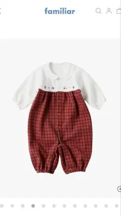 gw限定価格familiar ファミリア 赤チェック ツーウェイオール