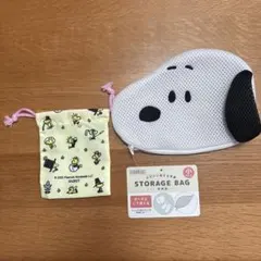 スヌーピー　ピーナッツ　ミニ巾着 ストレージ収納袋