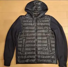 【美品】HERNO ナイロンライトダウンハイブリッドフーディー 46