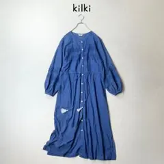 専用kilki ナチュラン取り扱い　カットワーク　レース　ワンピース　インド綿のサムネイル