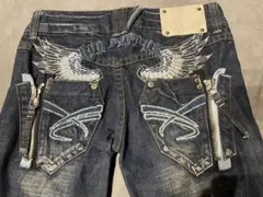 moka様　レッドペッパー　ダークブルー フレアデニム 　27インチ