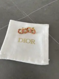確実正規品　Dior ゴールド ピンク　刻印あり　ピアス DIOR ピアス TRIBALES ピンク ゴールド レンジパール☆国内発送 (Dior