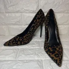 【未使用品】ZARA BASIC ヒョウ柄ハイヒール37