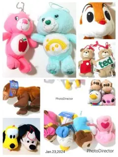 Disney　ディズニー　キーホルダー　ストラップ　収納ボックス　お皿　ぬいぐ