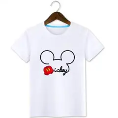 ディズニーキャラクター男女ペアルック親子ペアルックTシャツ