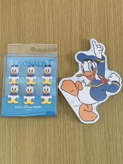 ディズニードナルド・クリップ・メモ帳セット
