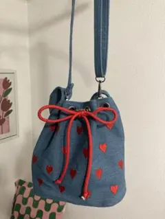デニム 刺繍 バッグ