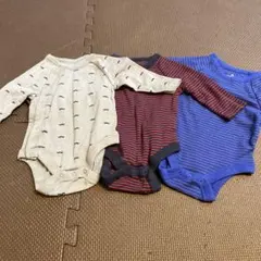 babyGap ロンパース 0-6ヶ月 ひげ柄・ストライプ