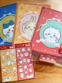 キャンドゥ　ちいかわ　クリアファイル　ビニールペンポーチ　シール 6点セット