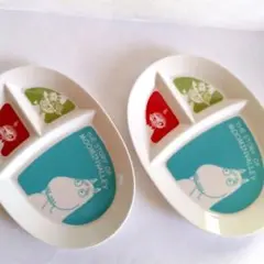 ムーミン谷の仕切りプレート 2枚セット