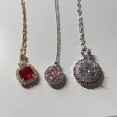 ネックレス　ステンレス製 3点セット