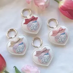 マタニティマーク　マタニティロゼット　マタニティキーホルダー　ハート　シンプル