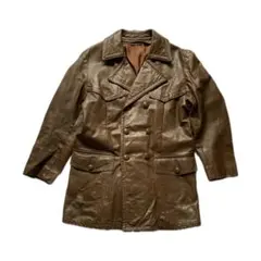 希少60's70's古着【Sears】レザーカーコート Tバック バーガンディ 希少60's70's古着【Sears】レザーカーコート Tバック