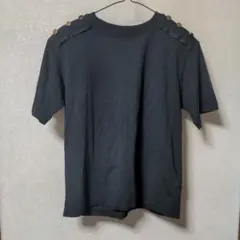 BORDERS at BALCONY 半袖サマーニット パール付き 38 - メルカリ