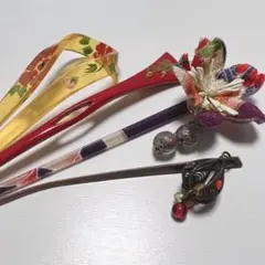 和風 和装 京かんざし ヘアアクセサリー 4本セット
