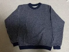 70s 80s L.L.BEAN バーズアイ ニット ノルウェー製