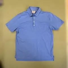 ブルックスブラザーズ　青色 ポロシャツ 胸ポケット付き　M