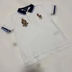 美品☆ポロラルフローレン 3T ポロシャツ ビッグポニー刺繍 100cm