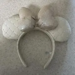 ディズニー ミッキー型カチューシャ ホワイト