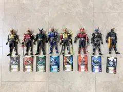 ライダーヒーローシリーズ ソフビ人形 フィギュア ８体