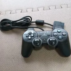 動作品！プレイステーション2　DUALSHOCK 黒　ブラック　コントローラー