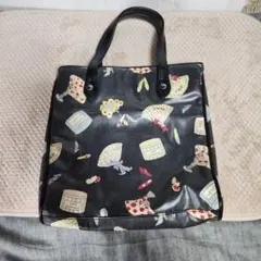 LULU GUINNESS ファッションプリント ハンドバッグ　ルルギネス