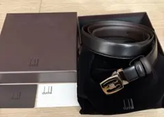 dunhill レザー ベルト 黒