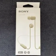 SONY WI-C100 ワイヤレスイヤホン ベージュ