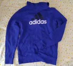 adidas 青 フード付きパーカー☆新品未使用☆