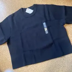 UNIQLO ウォッシャブルミラノリブセーター 09 ブラックM