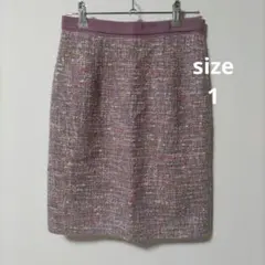 未使用　Apuweiser‐riche ツイードタイトスカート　size1