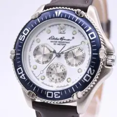 新品電池・ベルト】Eddie Bauer メンズ腕時計 白文字盤 デイト - メルカリ