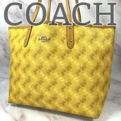 【希少色】 COACH トートバッグ A4 PVC A4 ビジネス イエロー