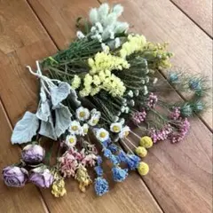 短め花材　ライスフラワー　スプレーバラ　ドライフラワー　いろいろ　12種